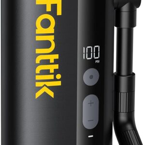 Fanttik X9 Ace Mini Bike Pump, 32s Fast Inflate Bike Pump with Gauge, 150PSI Electric Air Pump with Presta and Schrader Valve, Suitable for Mountain Bike, Road Bike, Electric Bike
